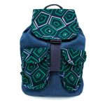 Jean Blue Serengeti Satchel with Abstract print