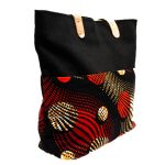 Black & Red Circles Mkoba Tote